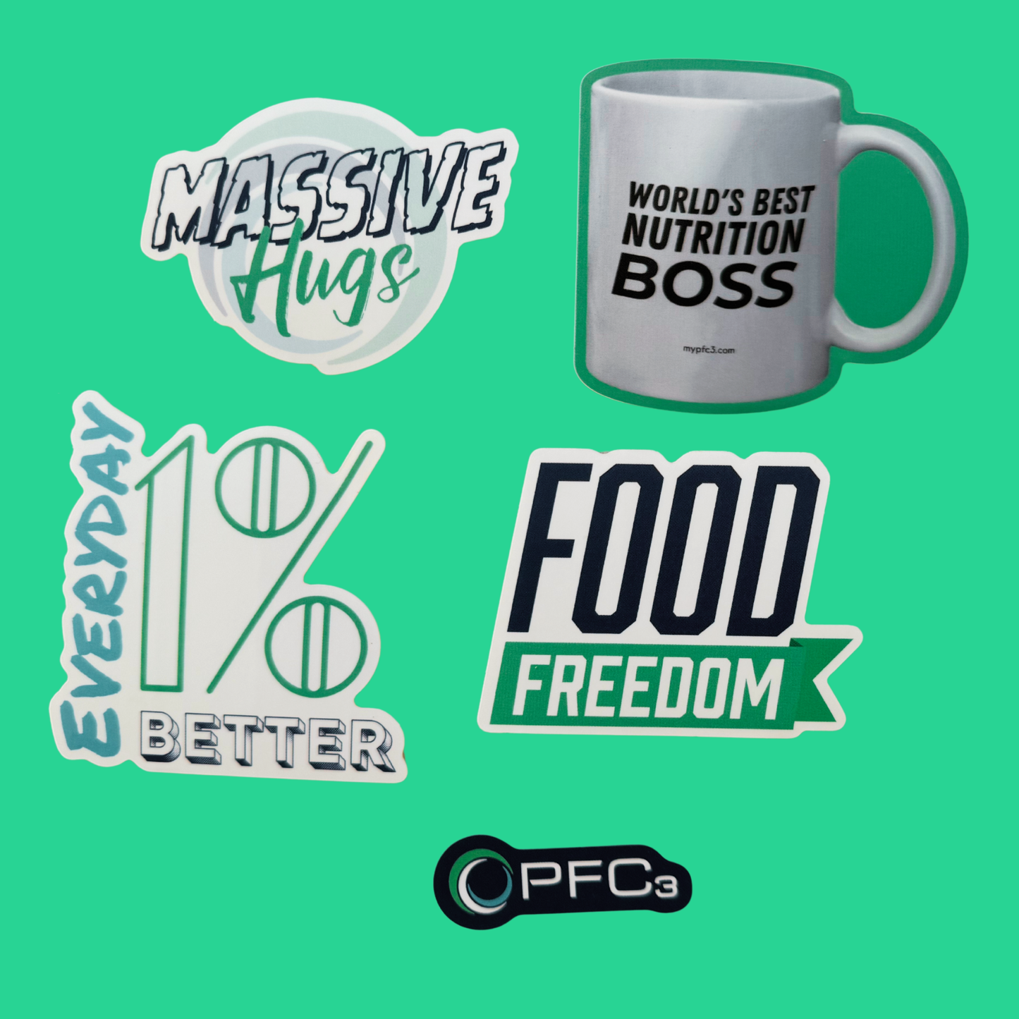 **NEW** PFC3 Inspirational Stickers!